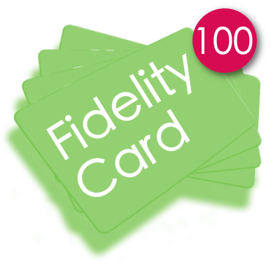 100 Fidelity Cards in PVC